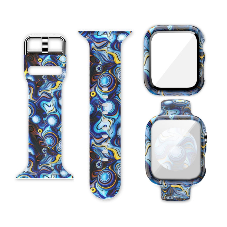 シリコン印刷一体型交換用ウォッチケースウォッチバンド、Apple Watch Series 6 / 5 / 4 / Watch SE 44mm用、Apple Watch Series 6 / 5 / 4 / Watch SE 40mm用、Apple Watch Series 3 & 2 & 1 42mm用
