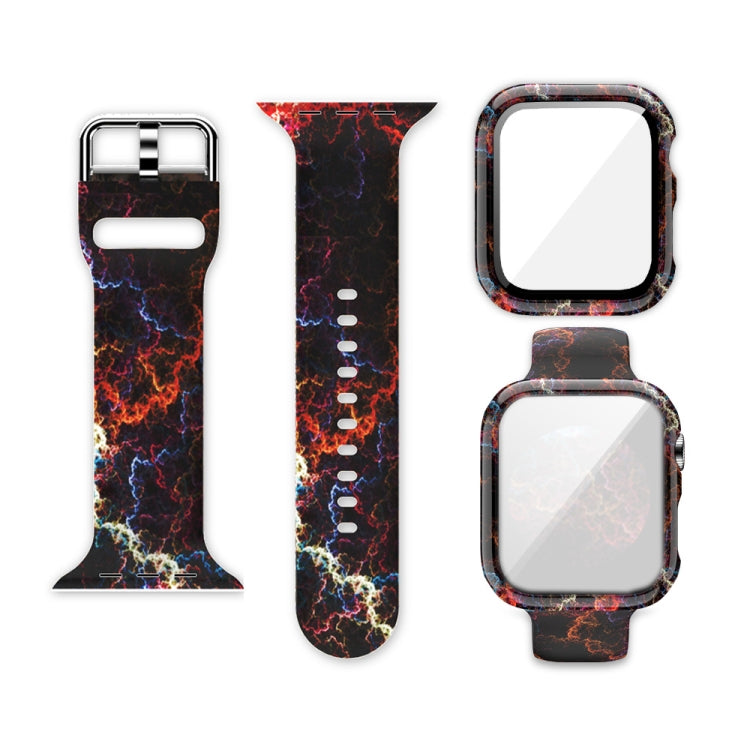シリコン印刷一体型交換用ウォッチケースウォッチバンド、Apple Watch Series 6 / 5 / 4 / Watch SE 44mm用、Apple Watch Series 6 / 5 / 4 / Watch SE 40mm用、Apple Watch Series 3 & 2 & 1 42mm用