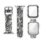 Silicone Printing Integrated Replacement Watch Case Watchband, For Apple Watch Series 3 & 2 & 1 38mm