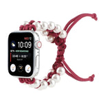アンブレラロープビーズナイロン交換用ウォッチバンド Apple Watch Series 6 & SE &用、Apple Watch Ultra 49mm / Series 8&7 45mm / SE 2&6&SE&5&4 44mm / 3&2&1 42mm用、Apple Watch Series 8&7 41mm / SE 2&6&SE&5&4 40mm / 3&2&1 38mm用