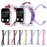 アンブレラロープビーズナイロン交換用ウォッチバンド Apple Watch Series 6 & SE &用、Apple Watch Ultra 49mm / Series 8&7 45mm / SE 2&6&SE&5&4 44mm / 3&2&1 42mm用、Apple Watch Series 8&7 41mm / SE 2&6&SE&5&4 40mm / 3&2&1 38mm用