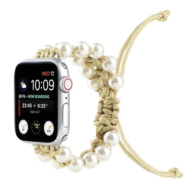 アンブレラロープビーズナイロン交換用ウォッチバンド Apple Watch Series 6 & SE &用、Apple Watch Ultra 49mm / Series 8&7 45mm / SE 2&6&SE&5&4 44mm / 3&2&1 42mm用、Apple Watch Series 8&7 41mm / SE 2&6&SE&5&4 40mm / 3&2&1 38mm用