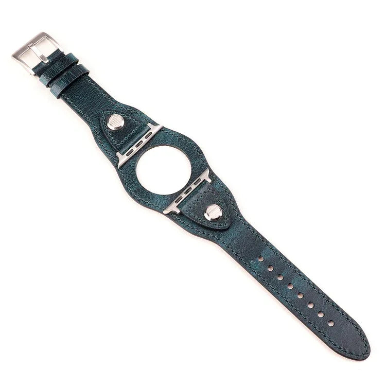 Leather Replacement Strap Watchband, For Apple Watch Series 7  41mm / & 6 & SE & 5 & 4 40mm, For Apple Watch Series  7  45mm / & 6 & SE & 5 & 4 44mm