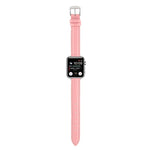 14mmスリム本革ストラップウォッチバンド Apple Watch Series 7 45mm / 6 & SE & 5 & 4 44mm / 3 & 2 & 1 42mm用、7 41mm / 6 & SE & 5 & 4 40mm / 3 & 2 & 1 38mm用