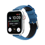 14mmスリム本革ストラップウォッチバンド Apple Watch Series 7 45mm / 6 & SE & 5 & 4 44mm / 3 & 2 & 1 42mm用、7 41mm / 6 & SE & 5 & 4 40mm / 3 & 2 & 1 38mm用