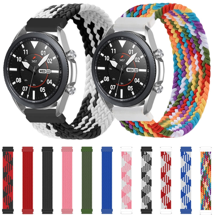 Samsung Galaxy Watch 42mm用調節可能ナイロン編み弾性交換ストラップウォッチバンド、125mm、135mm、145mm、155mm