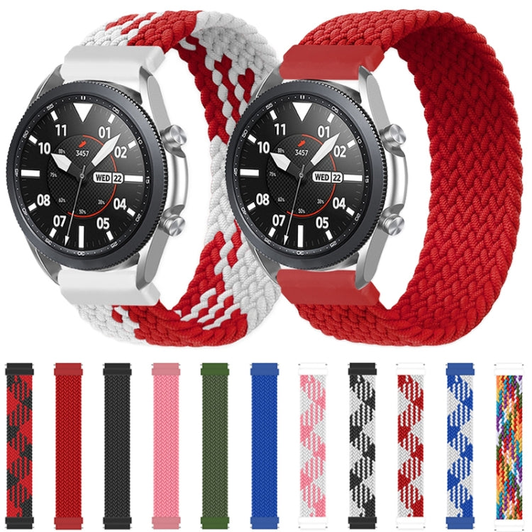Samsung Galaxy Watch 46mm用調節可能ナイロン編み弾性交換用ストラップウォッチバンド、125mm、135mm、145mm、155mm