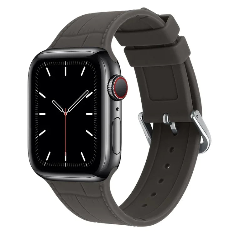 竹節シリコン交換用ストラップウォッチバンド Apple Watch Series 7 41mm / & 6 & SE & 5 & 4 40mm用、Apple Watch Series 7 45mm / & 6 & SE & 5 & 4 44mm用