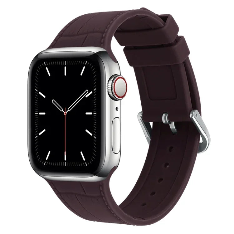 竹節シリコン交換用ストラップウォッチバンド Apple Watch Series 7 41mm / & 6 & SE & 5 & 4 40mm用、Apple Watch Series 7 45mm / & 6 & SE & 5 & 4 44mm用