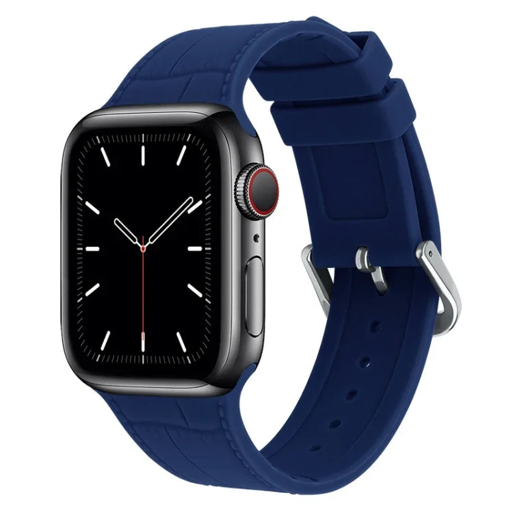 竹節シリコン交換用ストラップウォッチバンド Apple Watch Series 7 41mm / & 6 & SE & 5 & 4 40mm用、Apple Watch Series 7 45mm / & 6 & SE & 5 & 4 44mm用