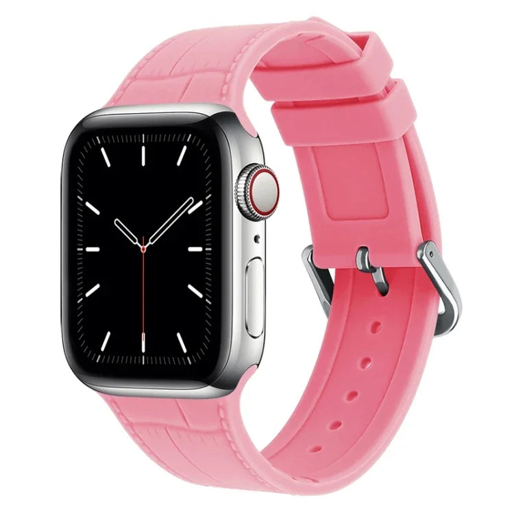 竹節シリコン交換用ストラップウォッチバンド Apple Watch Series 7 41mm / & 6 & SE & 5 & 4 40mm用、Apple Watch Series 7 45mm / & 6 & SE & 5 & 4 44mm用