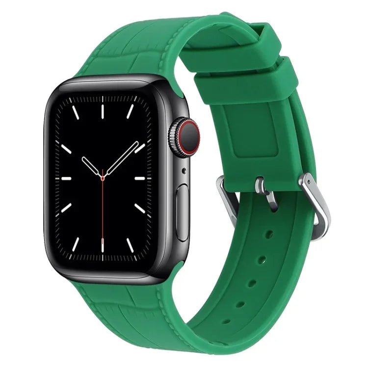 竹節シリコン交換用ストラップウォッチバンド Apple Watch Series 7 41mm / & 6 & SE & 5 & 4 40mm用、Apple Watch Series 7 45mm / & 6 & SE & 5 & 4 44mm用