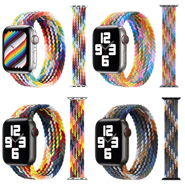 メタルヘッド編み込みナイロン交換用ウォッチバンド、サイズ: M 145mm Apple Watch Series 6 & SE & 5 & 4 40mm / 3 & 2 & 1 38mm用、M 145mm 40mm / 38mm