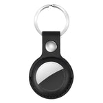 AirTag第2世代 / AirTag第1世代用衝撃吸収傷防止レザー保護ケースカバー ハングループ付きキーチェーン