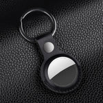 AirTag第2世代 / AirTag第1世代用衝撃吸収傷防止レザー保護ケースカバー ハングループ付きキーチェーン
