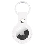 AirTag第2世代 / AirTag第1世代用衝撃吸収傷防止レザー保護ケースカバー ハングループ付きキーチェーン