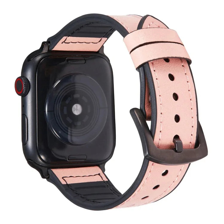 クレイジーホーステクスチャーレザー交換用時計バンド Apple Watch Series 7 45mm / 6 & SE & 5 & 4 44mm / 3 & 2 & 1 42mm 用、7 41mm / 6 & SE & 5 & 4 40mm / 3 & 2 & 1 38mm 用
