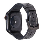 オーストリッチテクスチャーレザー交換用時計バンド Apple Watch Series 7 45mm / 6 & SE & 5 & 4 44mm / 3 & 2 & 1 42mm 用、7 41mm / 6 & SE & 5 & 4 40mm / 3 & 2 & 1 38mm 用