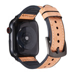 オーストリッチテクスチャーレザー交換用時計バンド Apple Watch Series 7 45mm / 6 & SE & 5 & 4 44mm / 3 & 2 & 1 42mm 用、7 41mm / 6 & SE & 5 & 4 40mm / 3 & 2 & 1 38mm 用
