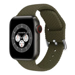 バックル付き編み込みシリコン交換用時計バンド Apple Watch Series 7 45mm / 6 & SE & 5 & 4 44mm / 3 & 2 & 1 42mm 用、7 41mm / 6 & SE & 5 & 4 40mm / 3 & 2 & 1 38mm 用
