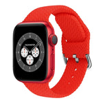 バックル付き編み込みシリコン交換用時計バンド Apple Watch Series 7 45mm / 6 & SE & 5 & 4 44mm / 3 & 2 & 1 42mm 用、7 41mm / 6 & SE & 5 & 4 40mm / 3 & 2 & 1 38mm 用