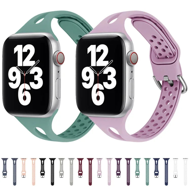 シリコン交換用時計バンド Apple Watch Series 7 45mm / 6 & SE & 5 & 4 44mm / 3 & 2 & 1 42mm 用、7 41mm / 6 & SE & 5 & 4 40mm / 3 & 2 & 1 38mm 用