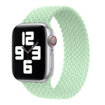 メタルヘッド編みナイロン無地交換ストラップウォッチバンド、Apple Watch Series 6 & SE & 5 & 4 40mm / 3 & 2 & 1 38mm用、XS 128mm、S 135mm、M 145mm