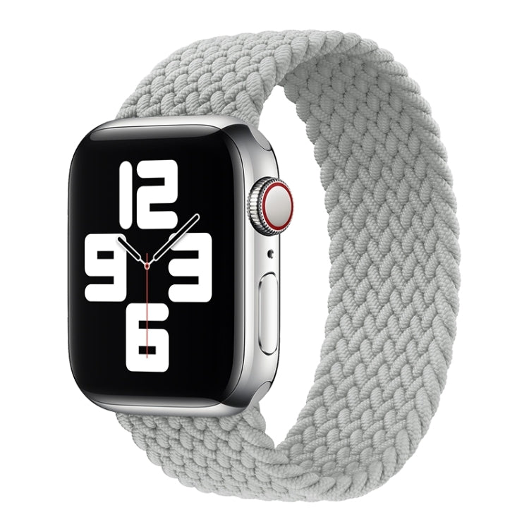 メタルヘッド編みナイロン無地交換ストラップウォッチバンド、Apple Watch Series 6 & SE & 5 & 4 40mm / 3 & 2 & 1 38mm用、XS 128mm、S 135mm、M 145mm