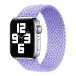 メタルヘッド編みナイロン無地交換ストラップウォッチバンド、Apple Watch Series 6 & SE & 5 & 4 40mm / 3 & 2 & 1 38mm用、XS 128mm、S 135mm、M 145mm