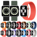 Metal Head 編み込みナイロン無地交換用ストラップ時計バンド Apple Watch Series 6 & SE & 5 & 4 40mm / 3 & 2 & 1 38mm 用、L 155mm
