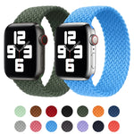 メタルヘッド編みナイロン単色交換ストラップウォッチバンド、Apple Watch Series 6 & SE & 5 & 4 44mm / 3 & 2 & 1 42mm用、XS 135mm、S 145mm、M 155mm