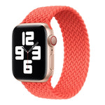 メタルヘッド編みナイロン単色交換ストラップウォッチバンド、Apple Watch Series 6 & SE & 5 & 4 44mm / 3 & 2 & 1 42mm用、XS 135mm、S 145mm、M 155mm