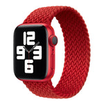 メタルヘッド編みナイロン単色交換ストラップウォッチバンド、Apple Watch Series 6 & SE & 5 & 4 44mm / 3 & 2 & 1 42mm用、XS 135mm、S 145mm、M 155mm
