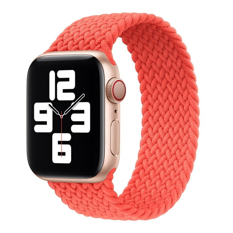 メタルヘッド編みナイロン単色交換ストラップウォッチバンド、Apple Watch Series 6 & SE & 5 & 4 44mm / 3 & 2 & 1 42mm用、XS 135mm、S 145mm、M 155mm