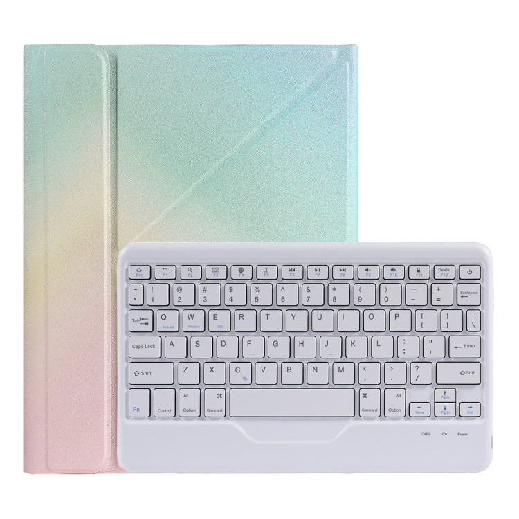 B011 分割可能なBluetoothキーボード用レザーケース、三角ホルダー＆ペンスロット付き、iPad 9.7 2018 & 2017 / Pro 9.7 / Air 2対応、iPad 10.2 2020 & 2019 / Pro 10.5インチ / Air 3 10.5インチ対応