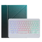 B011S 分割可能なバックライトBluetoothキーボード用レザーケース、三角ホルダー＆ペンスロット付き、iPad 9.7 2018 & 2017 / Pro 9.7 / Air 2対応、iPad 10.2 2020 & 2019 / Pro 10.5インチ / Air 3 10.5インチ対応