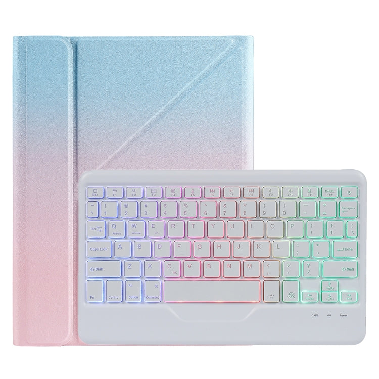 B011S 分割可能なバックライトBluetoothキーボード用レザーケース、三角ホルダー＆ペンスロット付き、iPad 9.7 2018 & 2017 / Pro 9.7 / Air 2対応、iPad 10.2 2020 & 2019 / Pro 10.5インチ / Air 3 10.5インチ対応