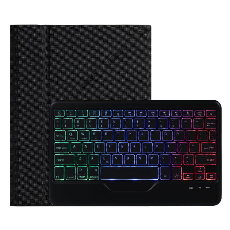 B011S 分割可能なバックライトBluetoothキーボード用レザーケース、三角ホルダー＆ペンスロット付き、iPad 9.7 2018 & 2017 / Pro 9.7 / Air 2対応、iPad 10.2 2020 & 2019 / Pro 10.5インチ / Air 3 10.5インチ対応