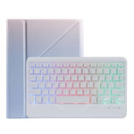 B011S 分割可能なバックライトBluetoothキーボード用レザーケース、三角ホルダー＆ペンスロット付き、iPad 9.7 2018 & 2017 / Pro 9.7 / Air 2対応、iPad 10.2 2020 & 2019 / Pro 10.5インチ / Air 3 10.5インチ対応