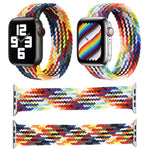 レインボーブレイドシングルループ交換用時計バンド、サイズ: L 155mm Apple Watch Series 6 & SE & 5 & 4 40mm / 3 & 2 & 1 38mm 用、L 155mm 40mm / 38mm