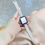 ダブルスタッズバックル本革ストラップ時計バンド Apple Watch Series 用、7 45mm / 6 & SE & 5 & 4 44mm / 3 & 2 & 1 42mm、7 41mm / 6 & SE & 5 & 4 40mm / 3 & 2 & 1 38mm