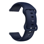 Butterfly Buckle Silicone Replacement Strap Watchband, 20mm For Samsung Galaxy Watch Active 3 41mm, 22mm For Samsung Galaxy Watch Active 3 45mm