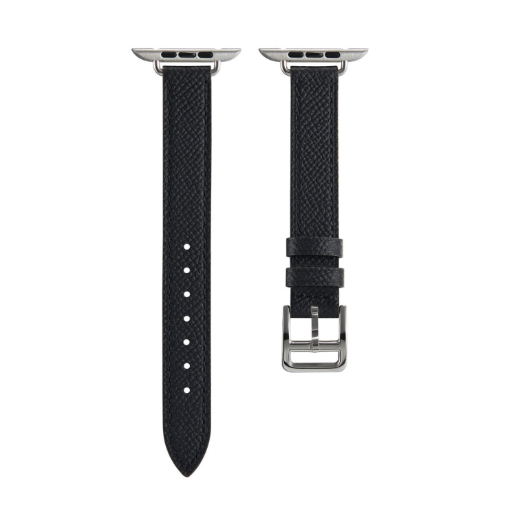 B Style Leather Strap Watchband For Apple Watch Series, 7 45mm / 6 & SE & 5 & 4 44mm / 3 & 2 & 1 42mm, 7 41mm / 6 & SE & 5 & 4 40mm / 3 & 2 & 1 38mm