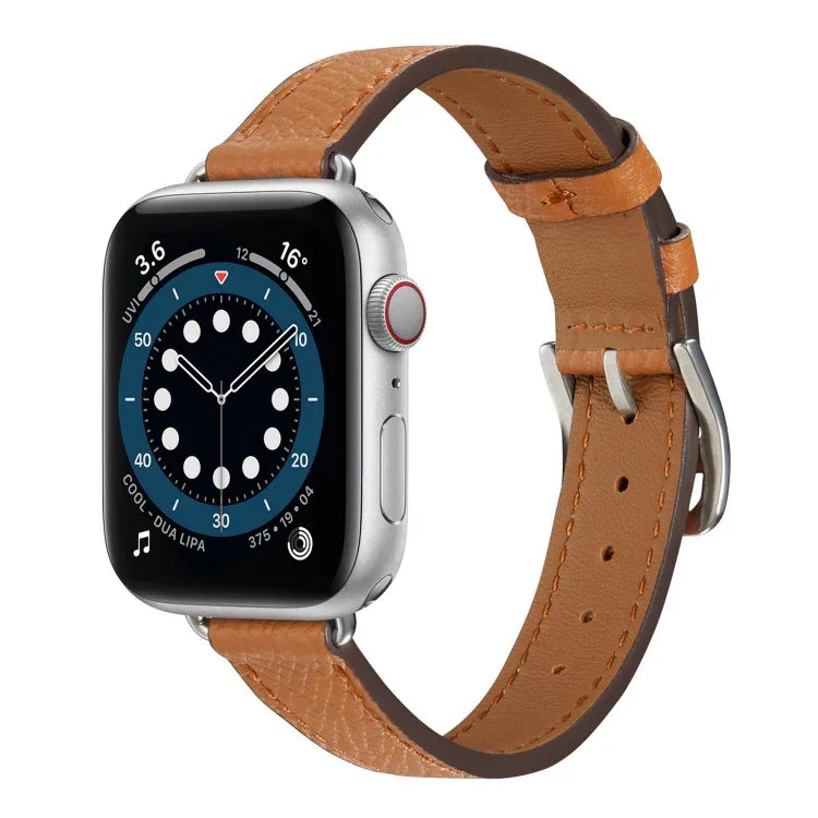 Bスタイルレザーストラップ時計バンド Apple Watch Series 用、7 45mm / 6 & SE & 5 & 4 44mm / 3 & 2 & 1 42mm、7 41mm / 6 & SE & 5 & 4 40mm / 3 & 2 & 1 38mm