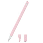 3-in-1 単色シリコンスタイラスペン保護ケースセット Apple Pencil 2用