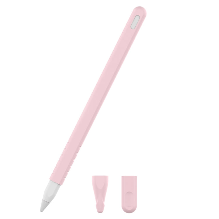 3-in-1 単色シリコンスタイラスペン保護ケースセット Apple Pencil 2用
