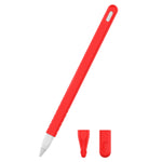 3-in-1 単色シリコンスタイラスペン保護ケースセット Apple Pencil 2用
