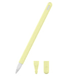 3-in-1 単色シリコンスタイラスペン保護ケースセット Apple Pencil 2用