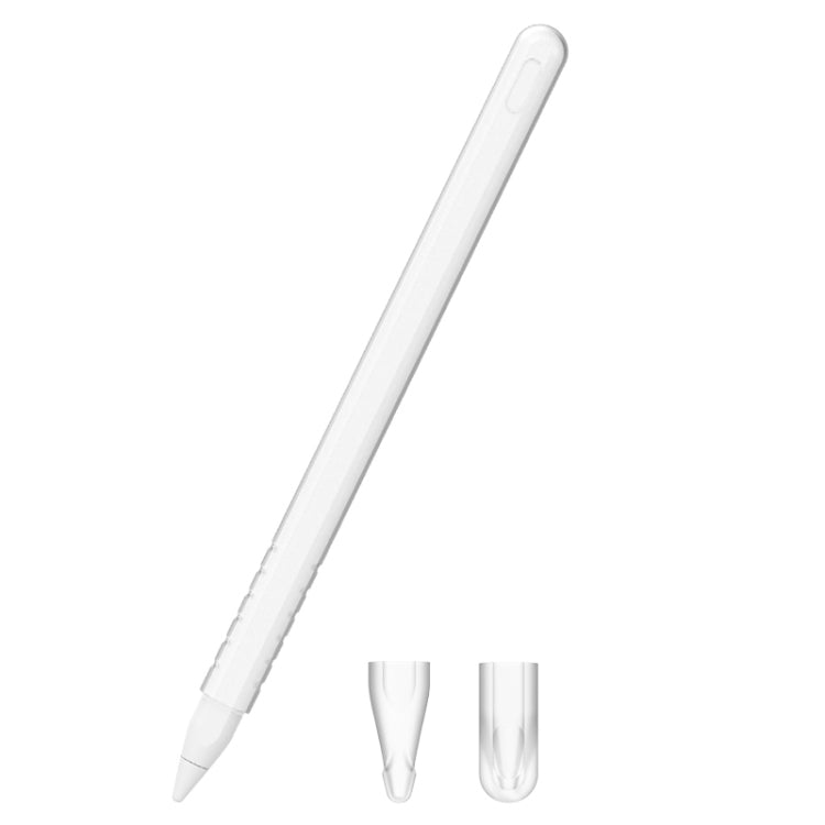 3-in-1 単色シリコンスタイラスペン保護ケースセット Apple Pencil 2用