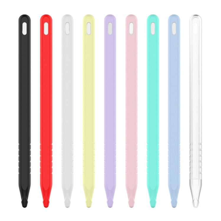 3-in-1 単色シリコンスタイラスペン保護ケースセット Apple Pencil 2用